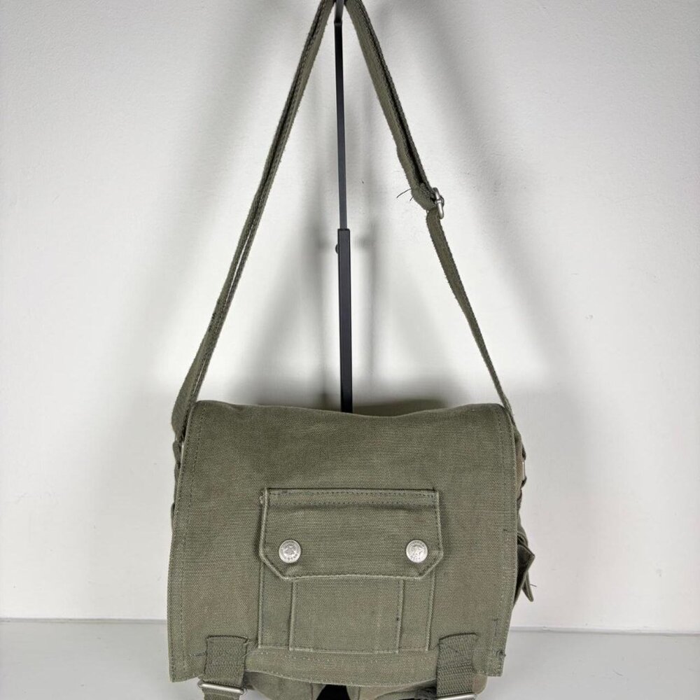 2000s Casual Streetwear Canvas Messenger Bag
